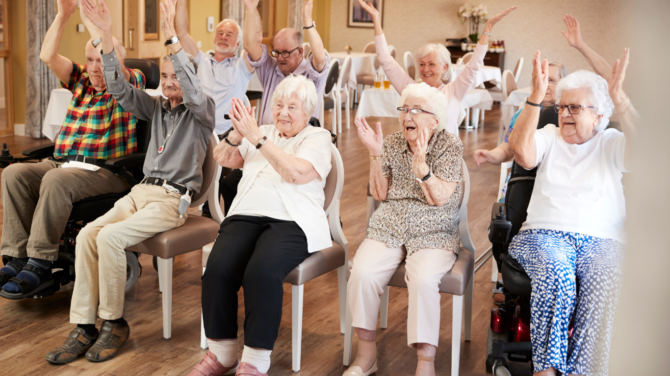 care home exercise online 